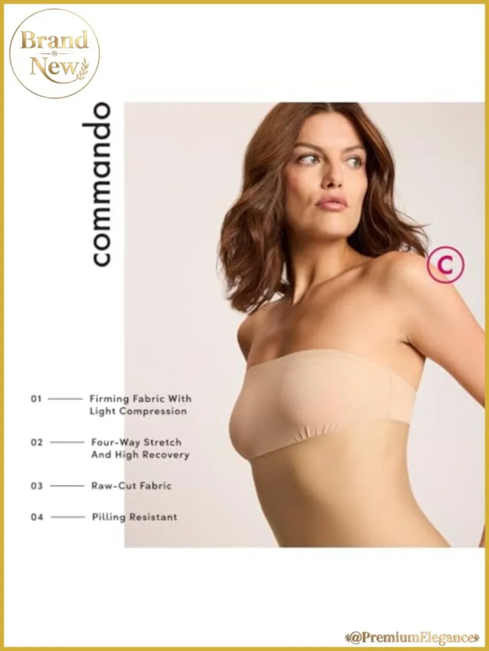 Strapless Control Slip Smooth Seamless Shapewear Nude Light Compression